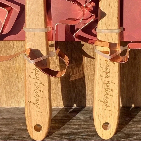 NEW 4 pc SET Rae Dunn COOKIE CUTTER & SPATULA SET Cute Spatulas + Cookie cutters - Picture 4 of 7